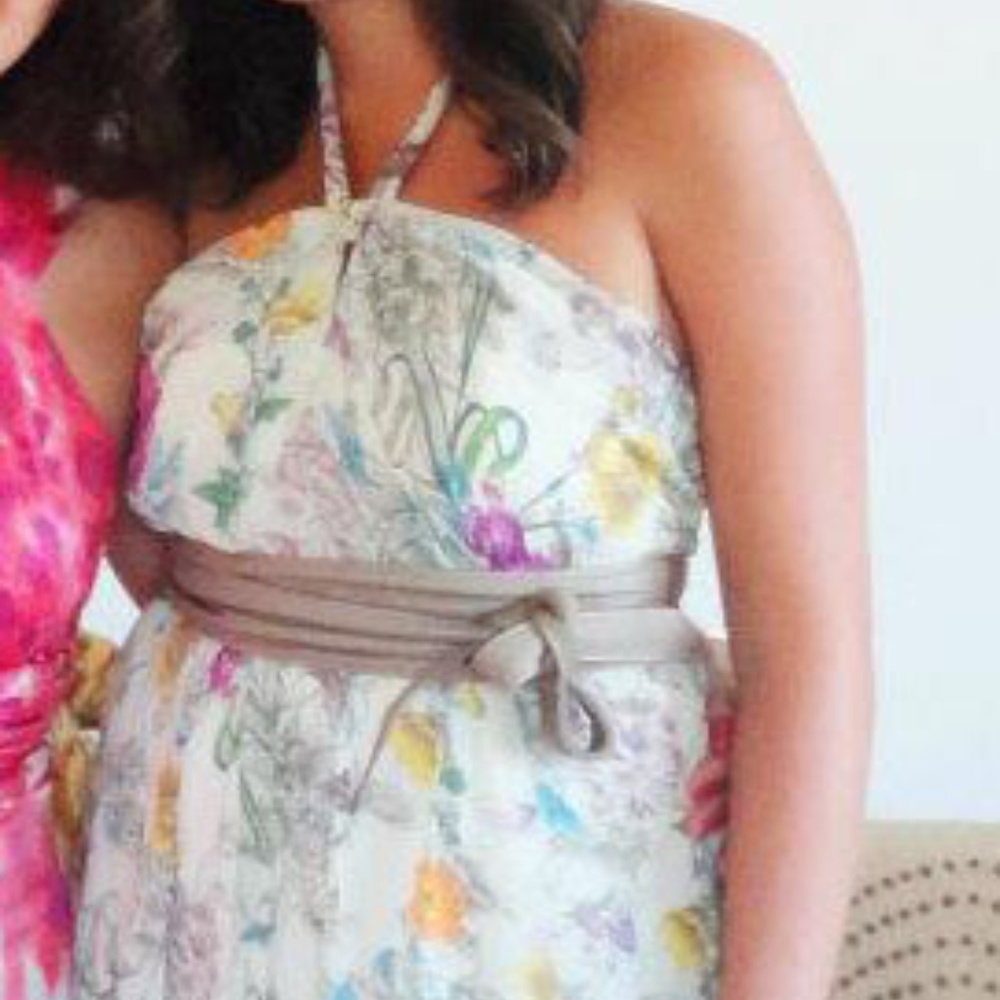 Floral evening gown